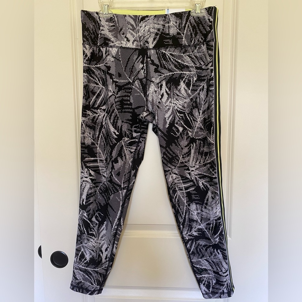 DKNY Womens Printed High-Waist 7/8 Leggings Size XL